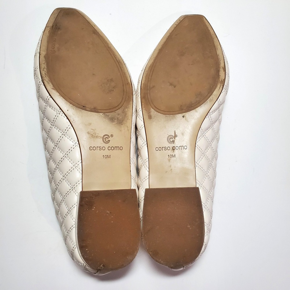 Corso Como Alanea Tapioca Quilted‎ Leather Loafers Flats Size US 10M - Picture 15 of 16